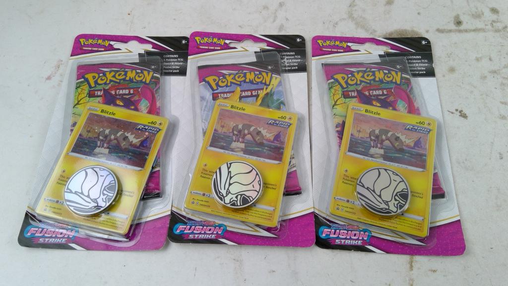 Pokemon Sword & Sheild Fusion Strike Boost Packs 3 Pieces