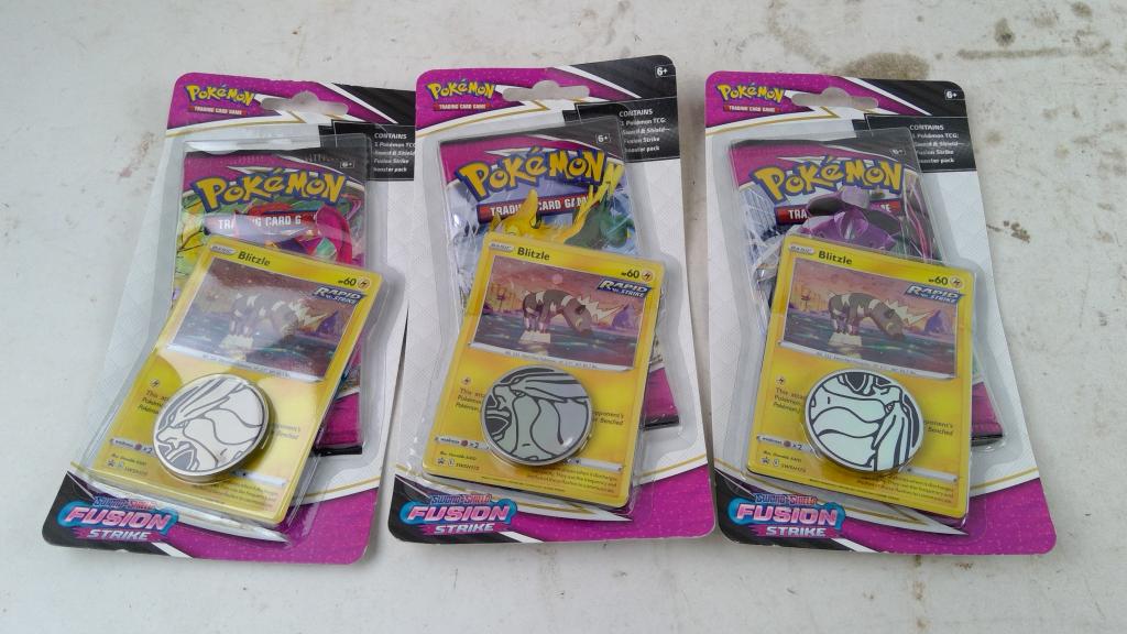 Pokemon Sword & Sheild Fusion Strike Boost Packs 3 Pieces