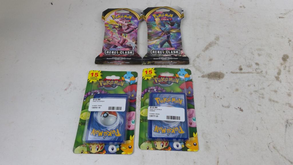 Pokemon Sword & Sheild Rebel Clash And More 4 Pieces