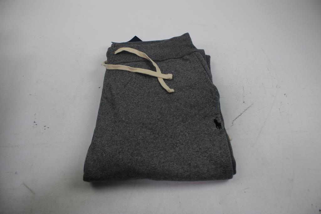 POLO Ralph Lauren Men's Fleece Alaskan Heather Gray Pants, Large
