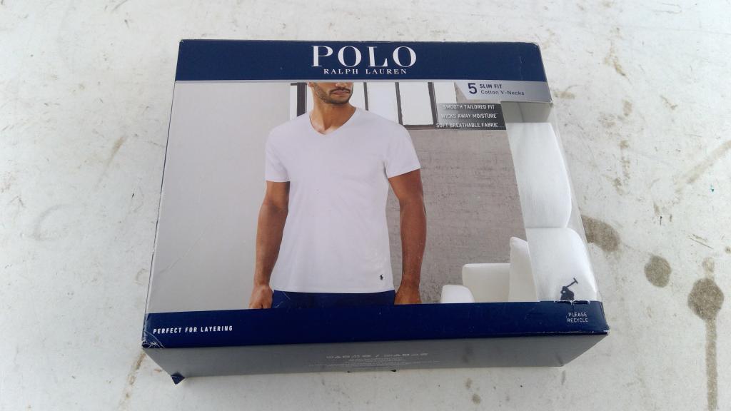 Polo Ralph Lauren Slim Fit V Neck Shirt Pack 5 Pieces