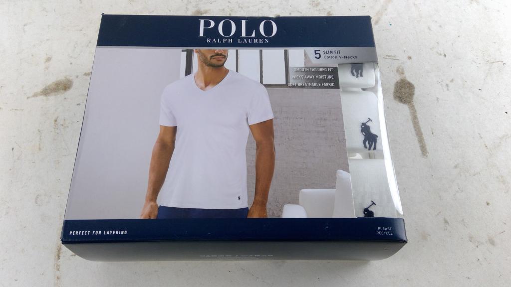 Polo Ralph Lauren Slim Fit V Neck Shirt Pack 5 Pieces