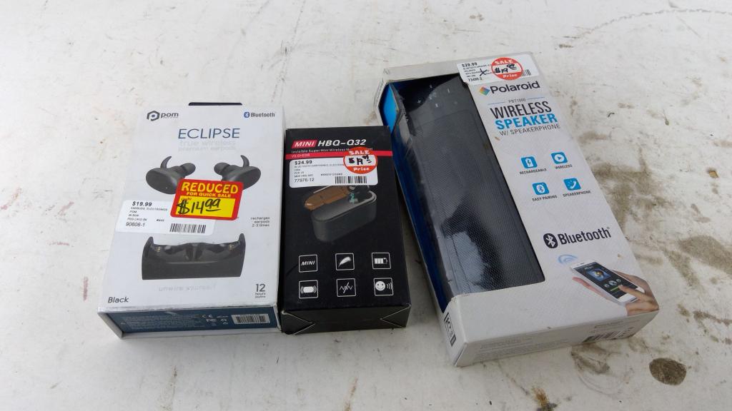 Pom Eclipse True Wireless Earbuds And More 3 Pieces
