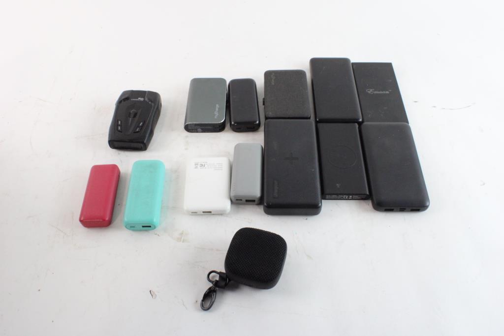 Portable Batteries, Radar Detector & More, 10+ Pieces Property Room