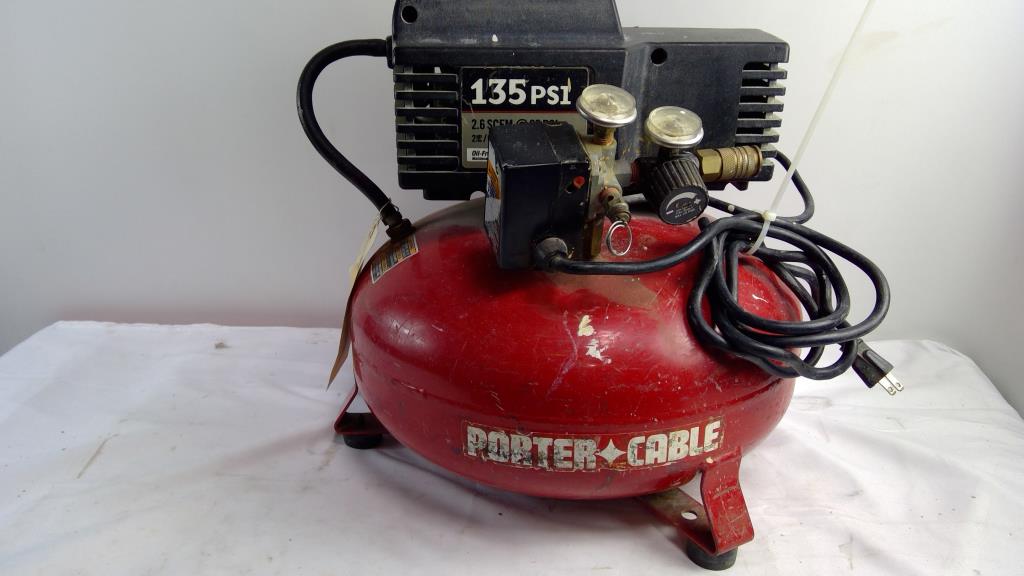 Porter Cable 135PS1 Pancake Air Compressor Property Room