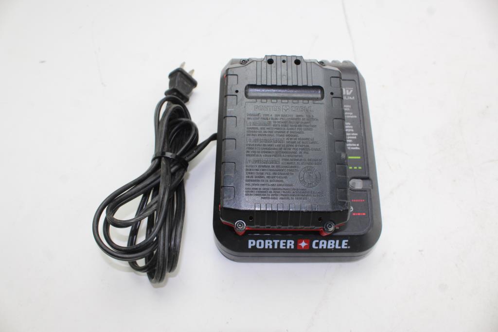 Porter Cable Battery & Charger; 2 Pieces Property Room