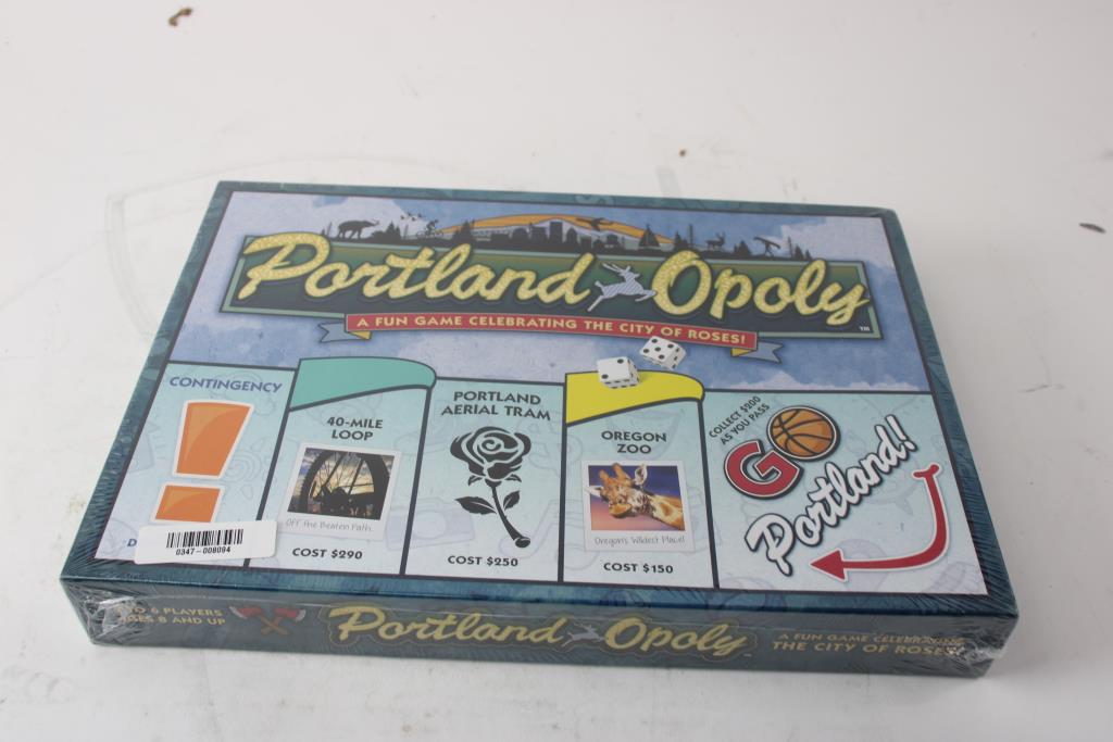 Portland Opoly Board Game Property Room