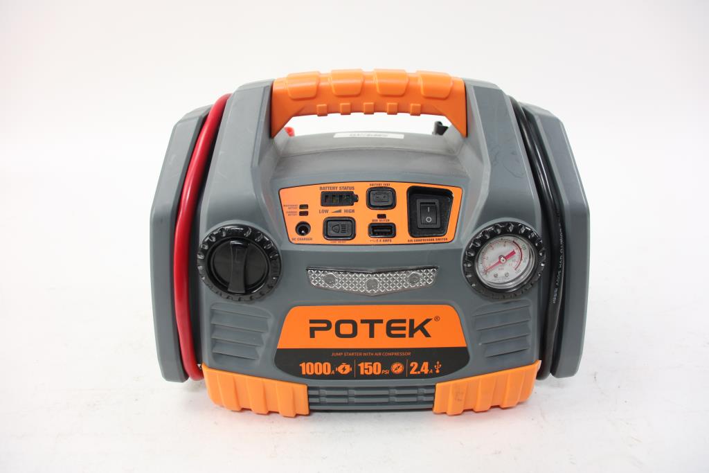 Potek Jump Starter With Air Compressor Property Room