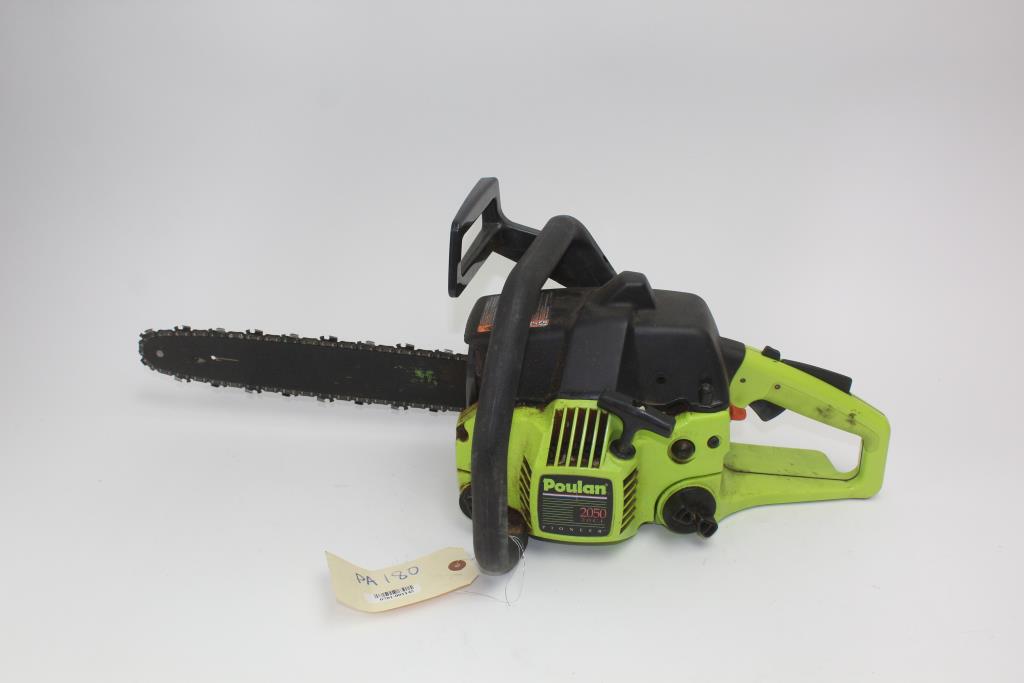 Poulan 2050 Pioneer Gas Powered Chainsaw Property Room