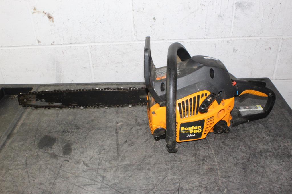 Poulan Pro 35 CC Chainsaw Property Room