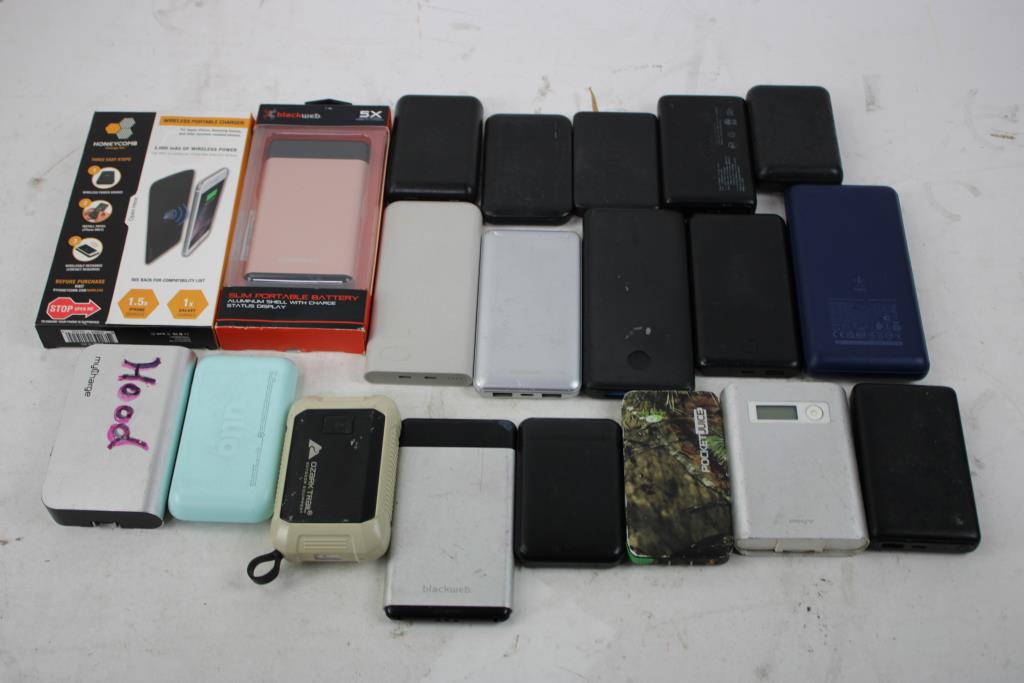 Power Banks Bulk Lot, 20 Pieces