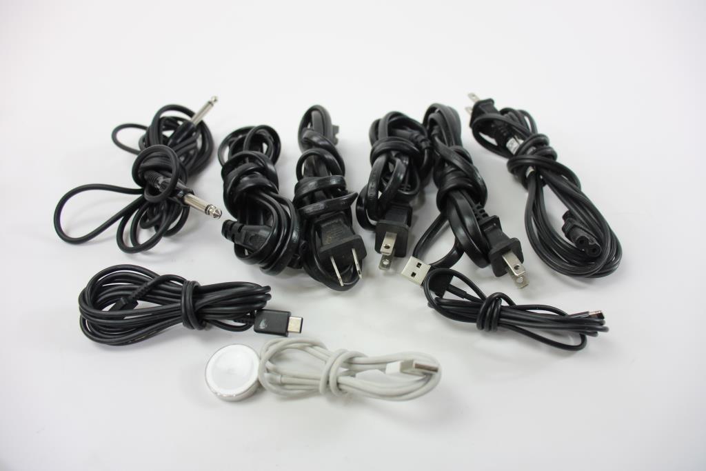 Power Cords And Charger Adapters Etc, 10+ Pieces Property Room