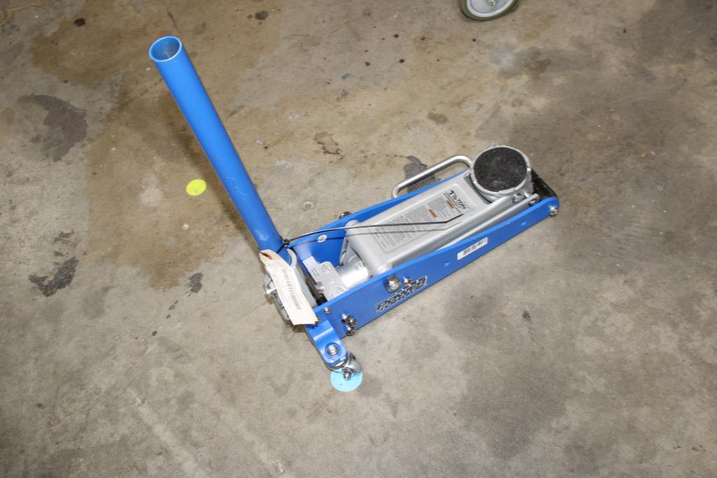 Power Torque 1 1/2 Ton Lightweight Aluminum Floor Jack Property Room