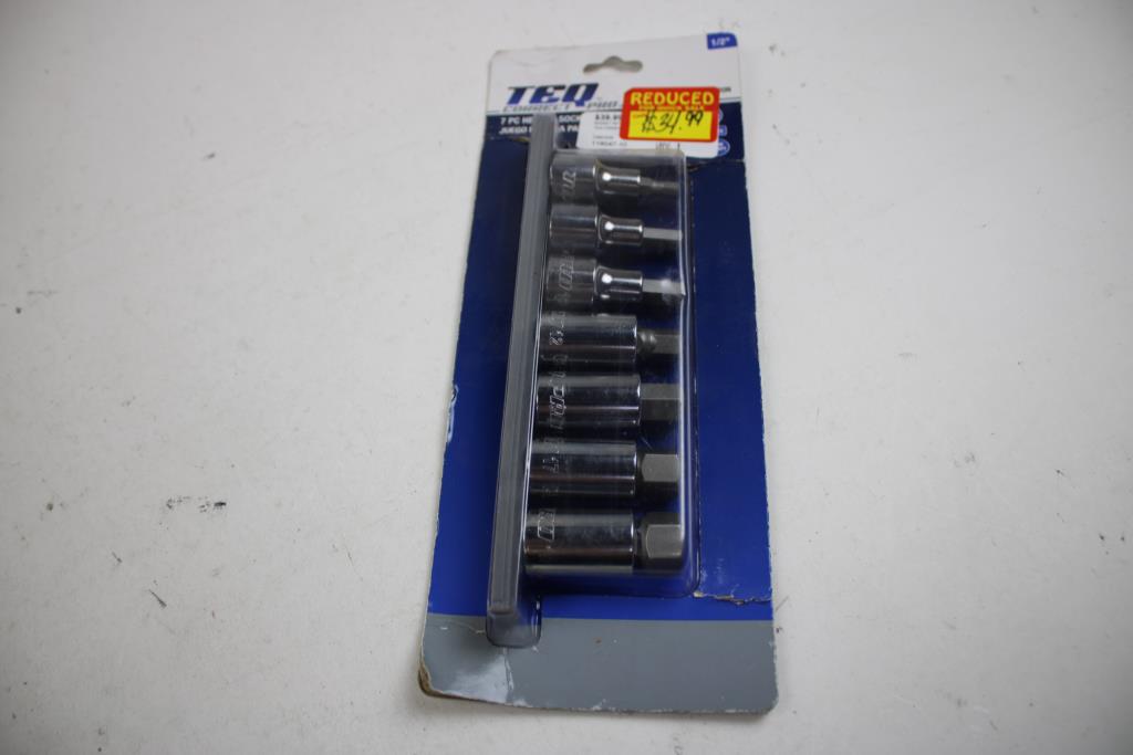 Power Torque 3/8" Drive SAE, MM Hex Bit Sets, Teq Hex Bit Socket Set, 3 Pieces