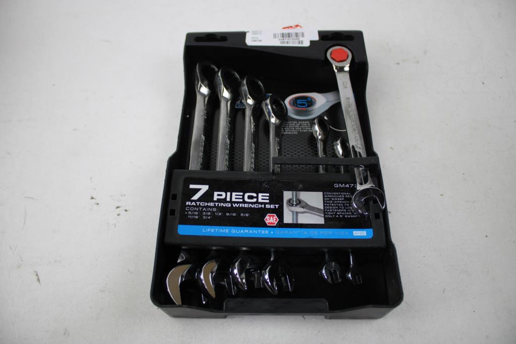 Power Torque 7-Piece Ratcheting Wrench Set