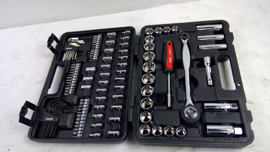 Power Torque Tool Set With Drill Bits, Sockets, Ratchet Handle, And More