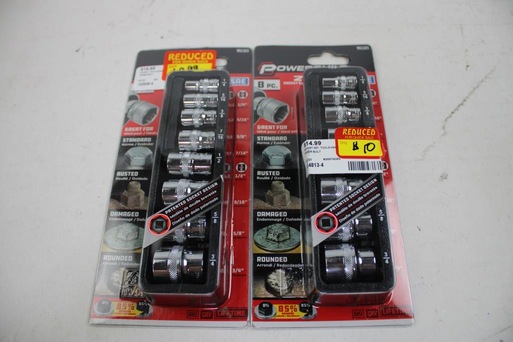Powerbuilt, Titan Socket Sets, 4 Pieces
