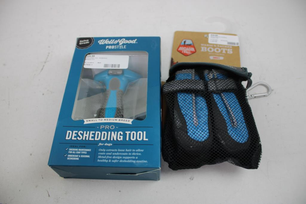 Powersun UVB Lamps, Fluval CO2 Kit, Pro Deshedding Tool, Warm Weather Boots, 5 Pieces