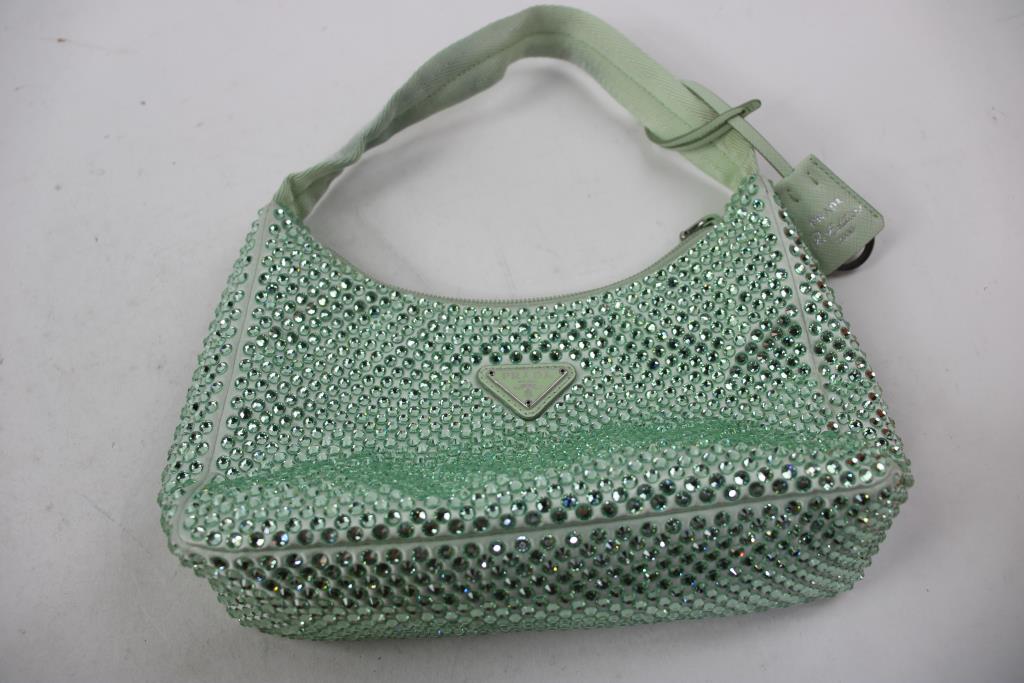 Prada Mini Crystal Studded 2000 Shoulder Bag - Doublechecked By Entrupy