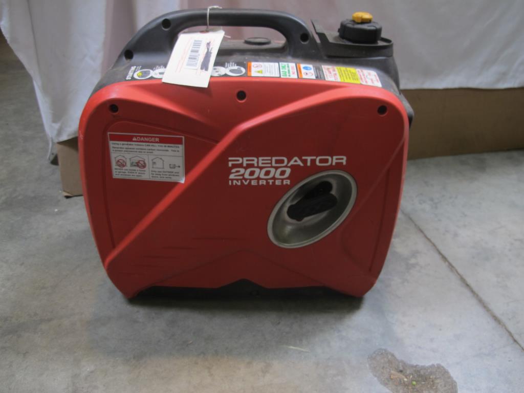 Predator 2000 Watt Gas Powered Portable Inverter Generator Property Room