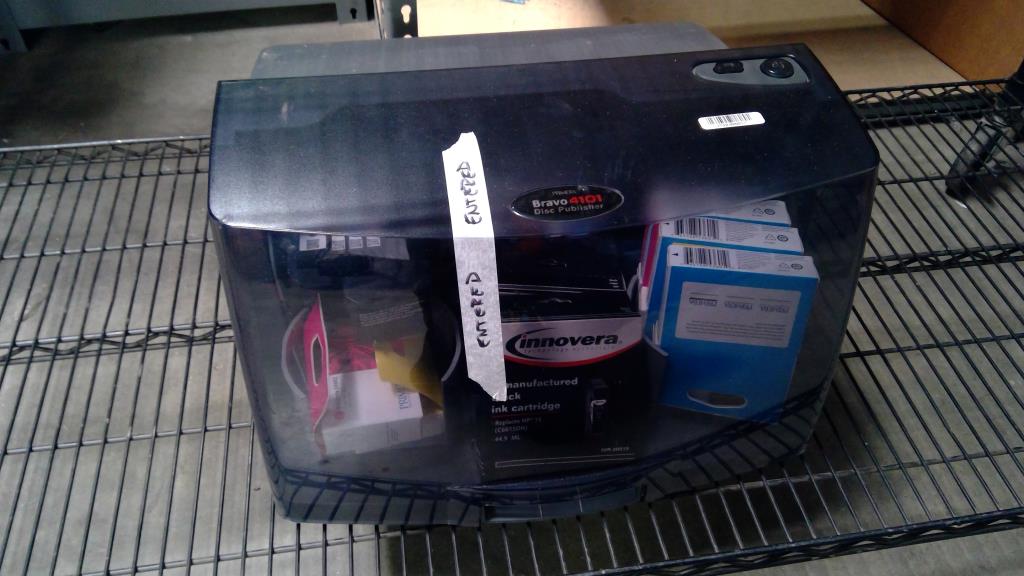 Primera Bravo 4101 Disc Publisher With Ink Cartridges, 10 Pieces