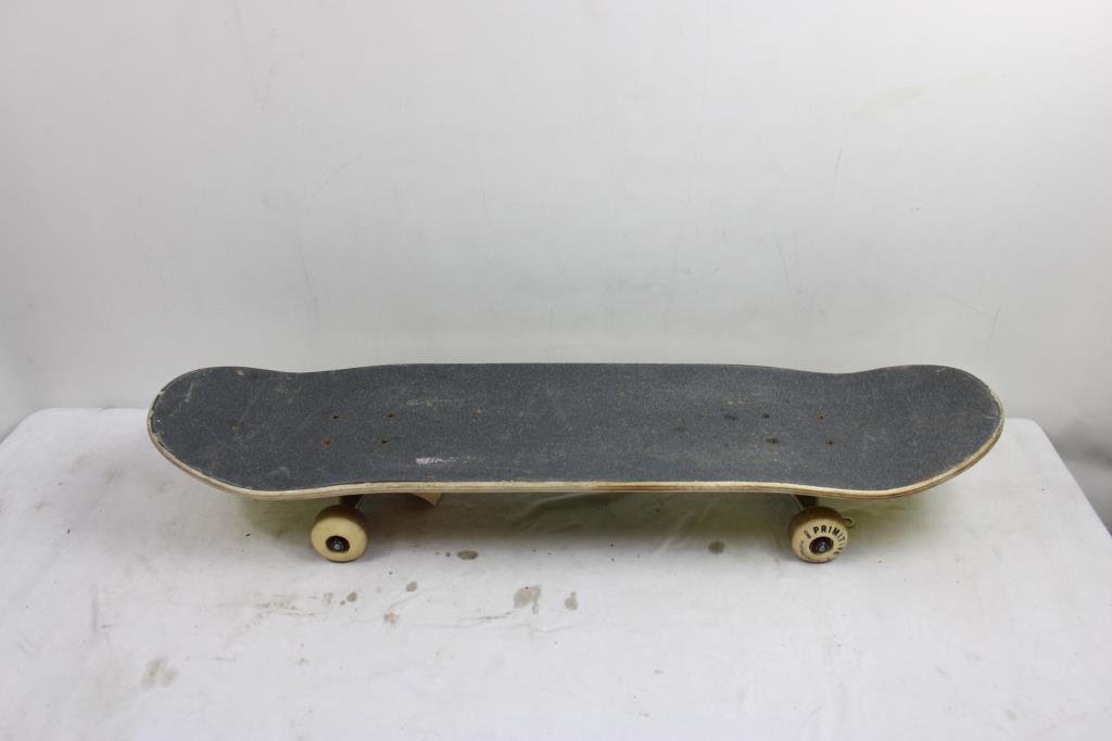 Primitive Rodriguez Warrior Yellow Skateboard 7.75" X 31.024"