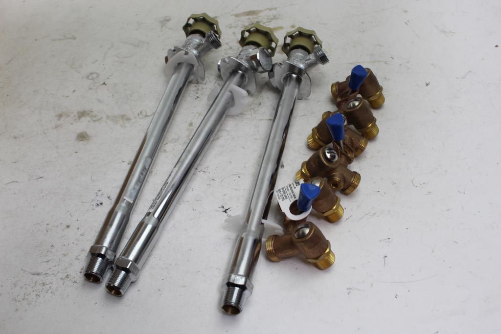 Pro Line Washing Machine Valves, Antisiphon Proof Sillcock 6 Pieces