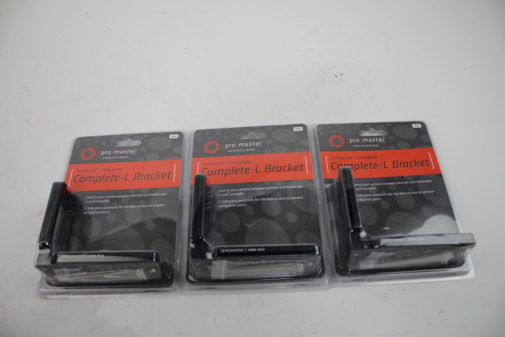 Pro Master XC-M Series Tripods And Universal Complete L-Brackets, 5 Pieces