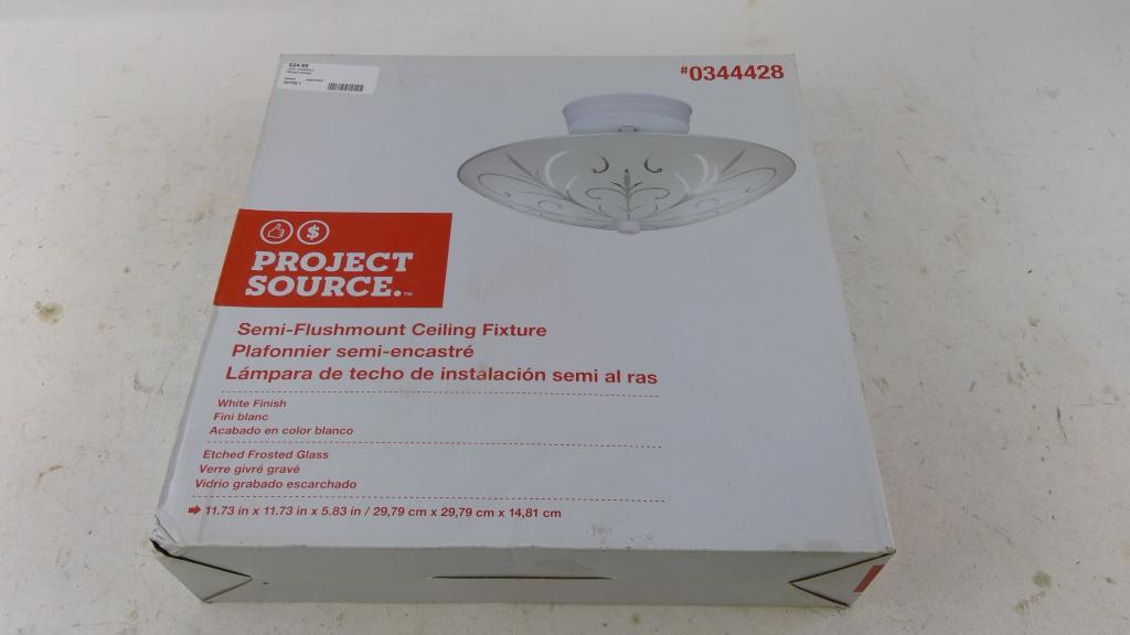 Project Source Semi Flushmount Ceiling Fixture