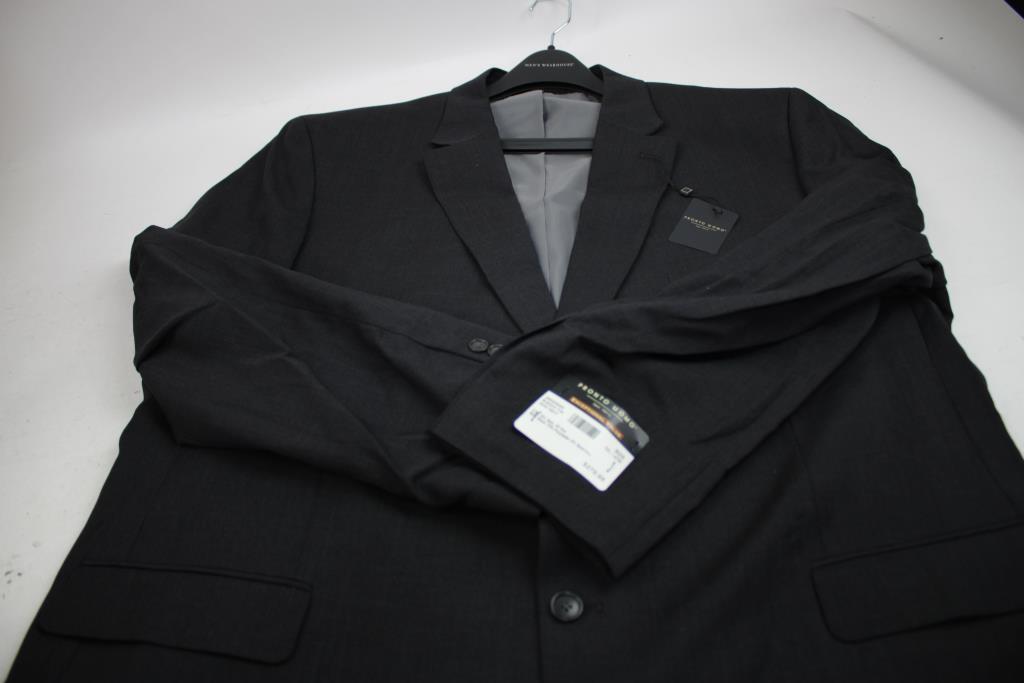 Pronto Uomo Suit Jacket And Slacks, Black, 52L/47W