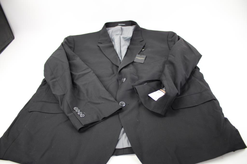 Pronto Uomo Suit Jacket, Black, Size 56R