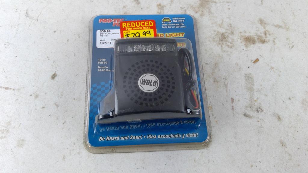 Pro-tec Plus Back Up Light