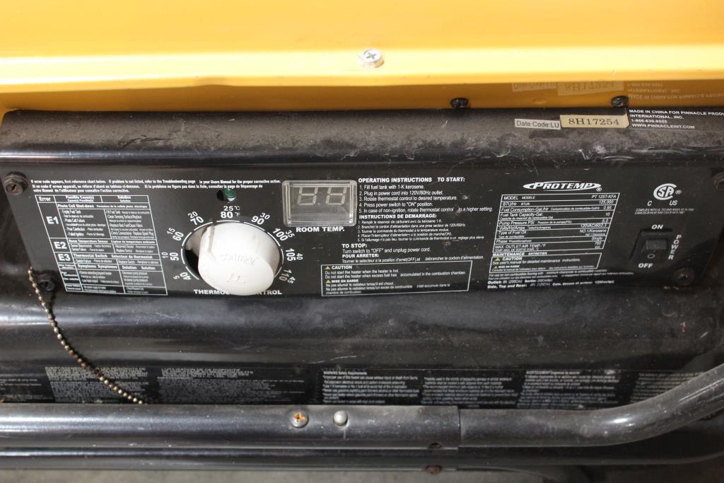 Protemp Pt125t-kfa Kerosene Forced Air Heater | Property Room