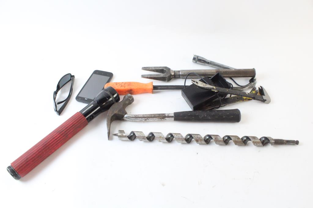 Pry Bar, Claw Hammer, And More, 5+ Pieces Property Room