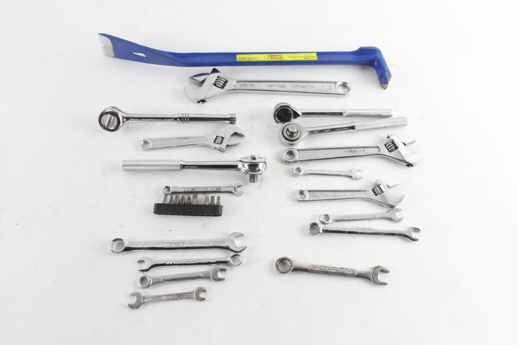 Pry Bar, Wrenches, And More, 5+ Pieces Property Room