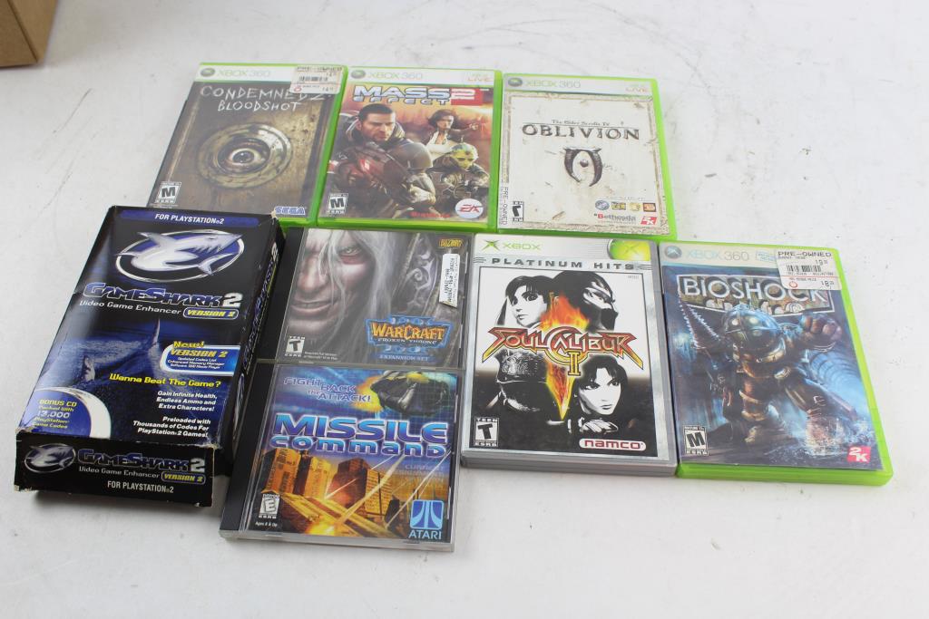 PS2 GameShark 2 Game Code Enhancer Xbox 360 Games More 8 Pieces 