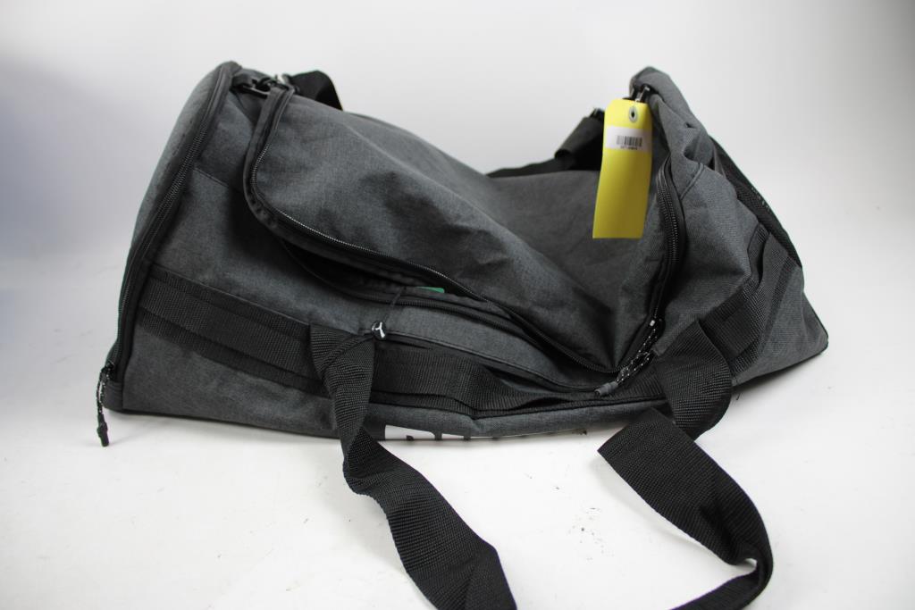 Puma Duffel And White Jeans Purple Brand