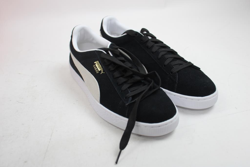 PUMA Men's Suede Classic Sneakers, Black, Size 11