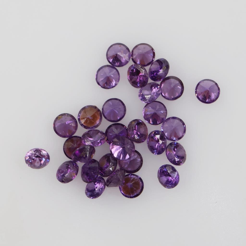 Purple Faceted Loose Jewelry Craft Stones, 25+ Stones
