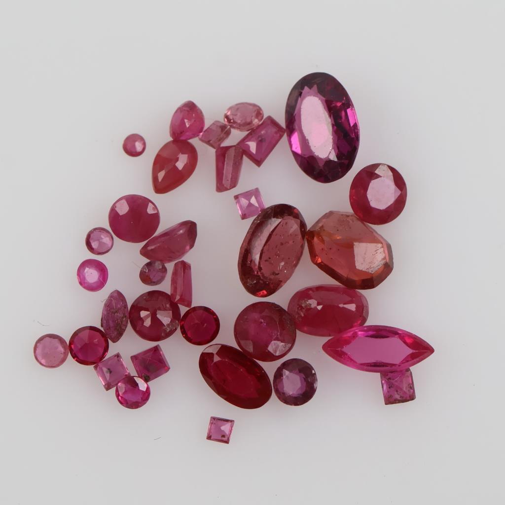 Purple Faceted Loose Jewelry Craft Stones, 30+ Pieces
