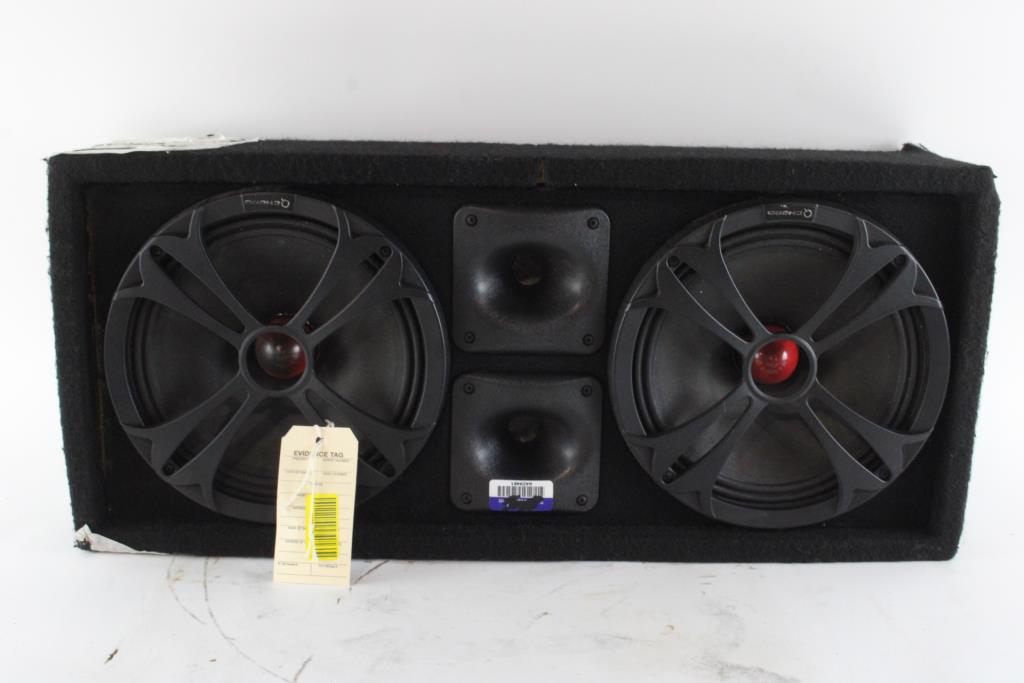 Q Power Chuchero Dual Pre Loaded 10 Inch Speaker Sub Box Enclosure