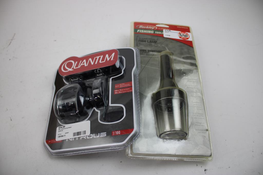 Quantum Nitrous Reel, Solar Inflatable Light + Power Bank, Fish Lamp, 3 Pieces