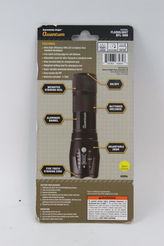 Quantum Tactical Flashlight Property Room