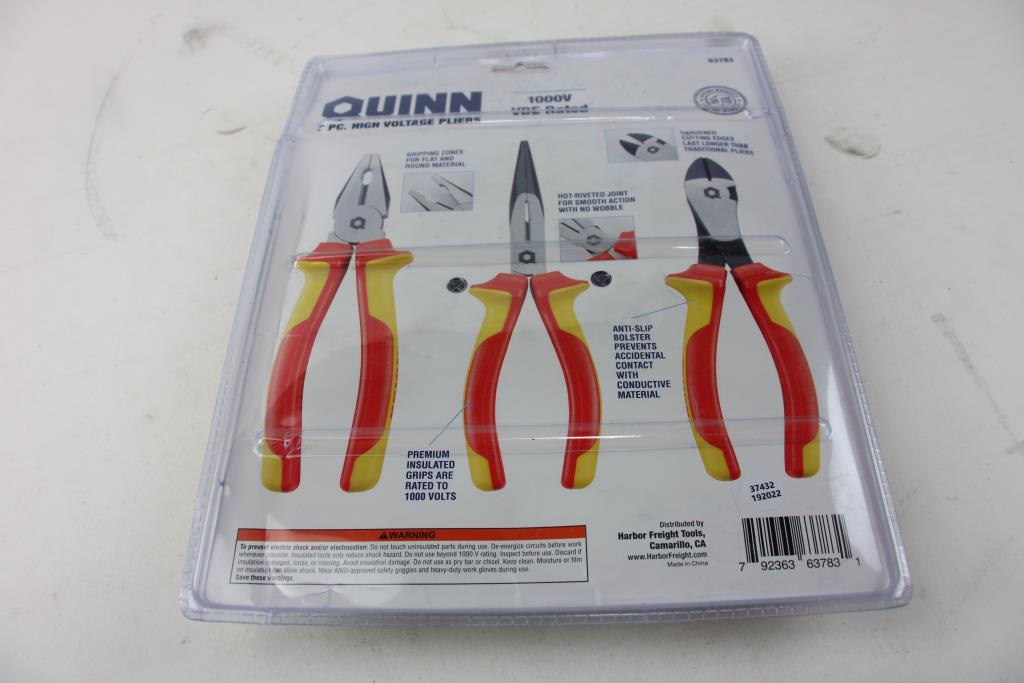 Quinn 3 Piece High Voltage Pliers Property Room