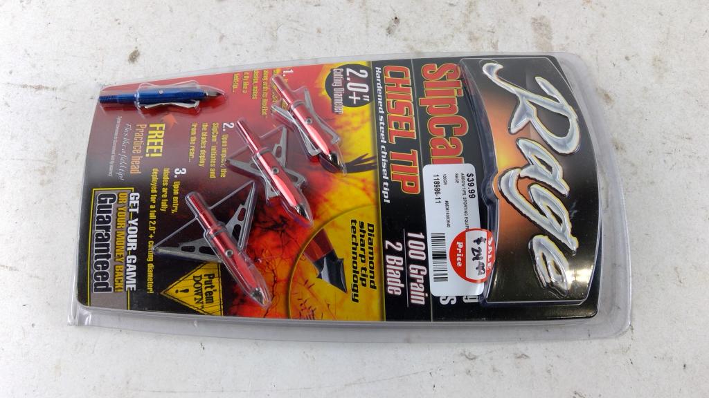 Rage Slipcap Chisel Arrow Tips