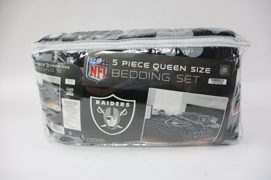 Raiders 5 Piece Queen Size Bedding Set Property Room