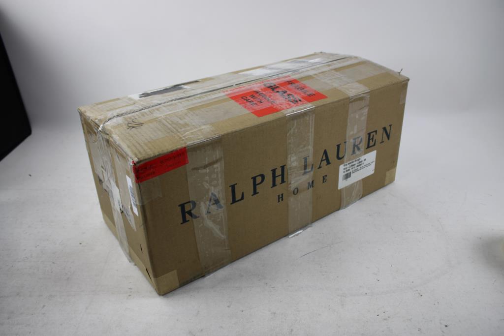 Ralph Lauren Collection Ranier Double Bath Light In Natural Brass With Clear Glass