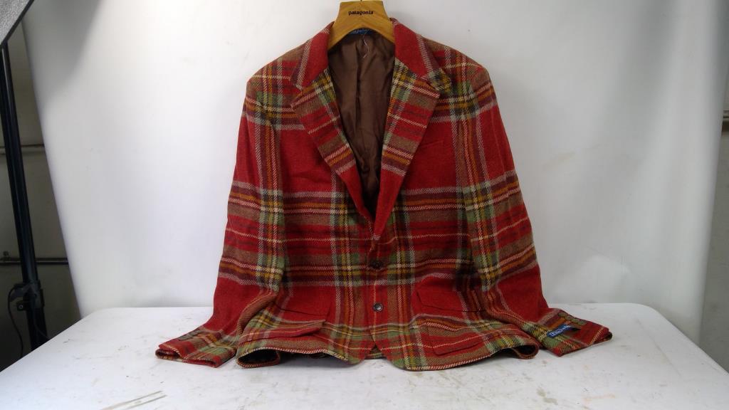 Ralph Lauren Men's Plaid Tweed Jacket, 42L