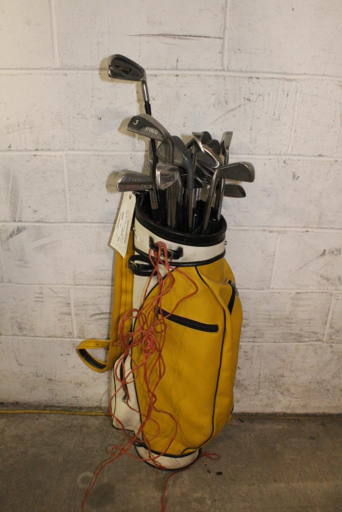 Ram Golf Bag With Clubs, 23 Pieces Property Room