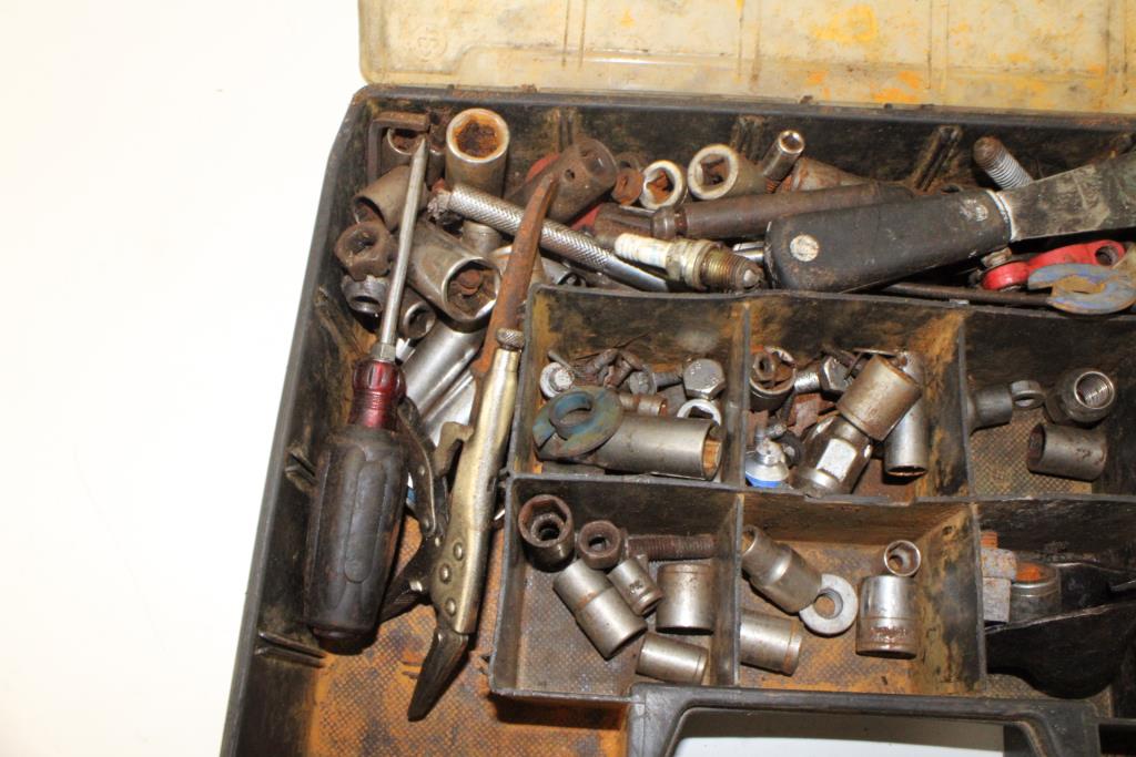 Ratchet, Sockets And More, 25+ Pieces, In Stanley Organizer Property Room
